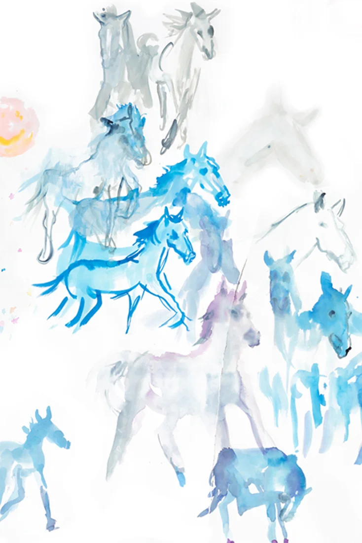 Copy of galloping horses detail