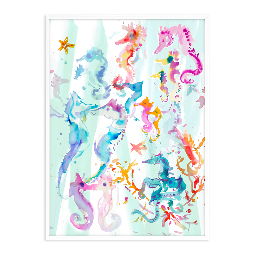 white frame Seahorses.jpg