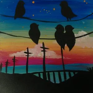Sunset Birds