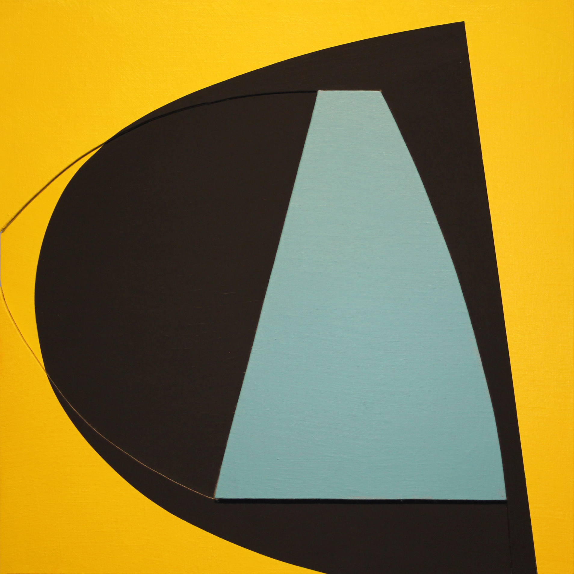   Chord , 2017, acrylic/gouache on linen over panels, 24h x 24w in 