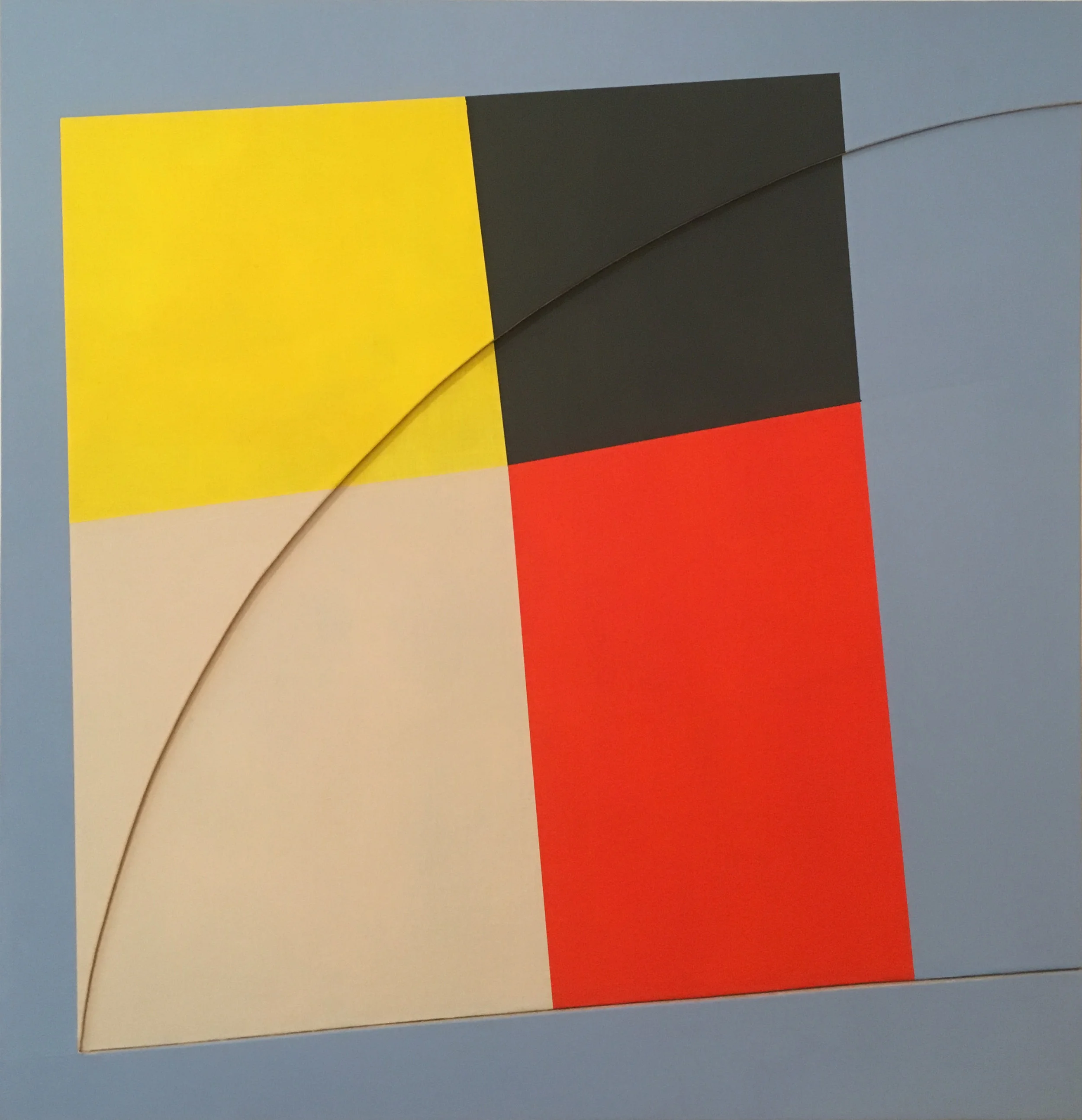   Quadrilaterals #1  ; Acrylic on Linen, 36”x 36” 