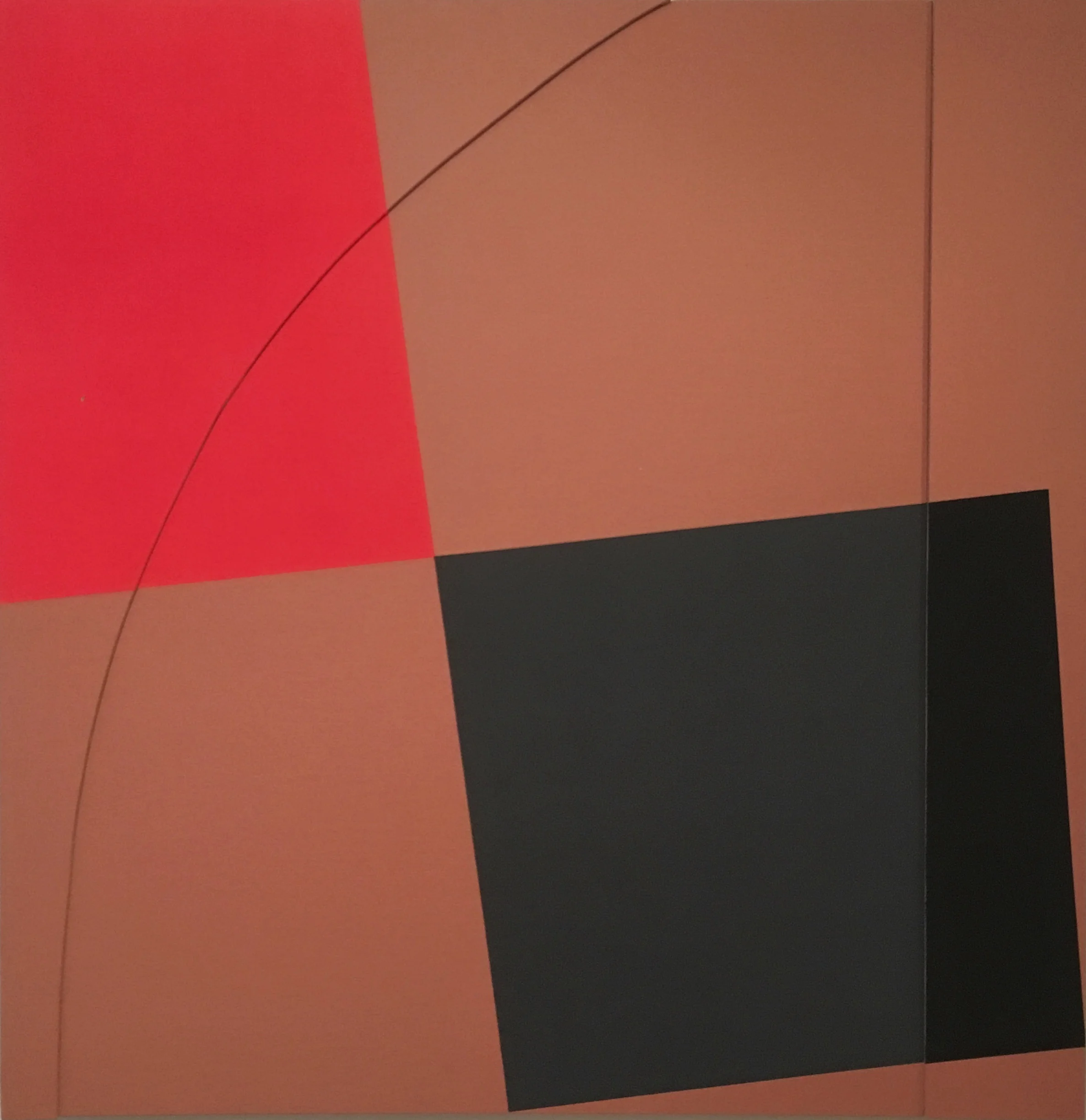   Touching  , Acrylic on Linen, 36”x 36’ 