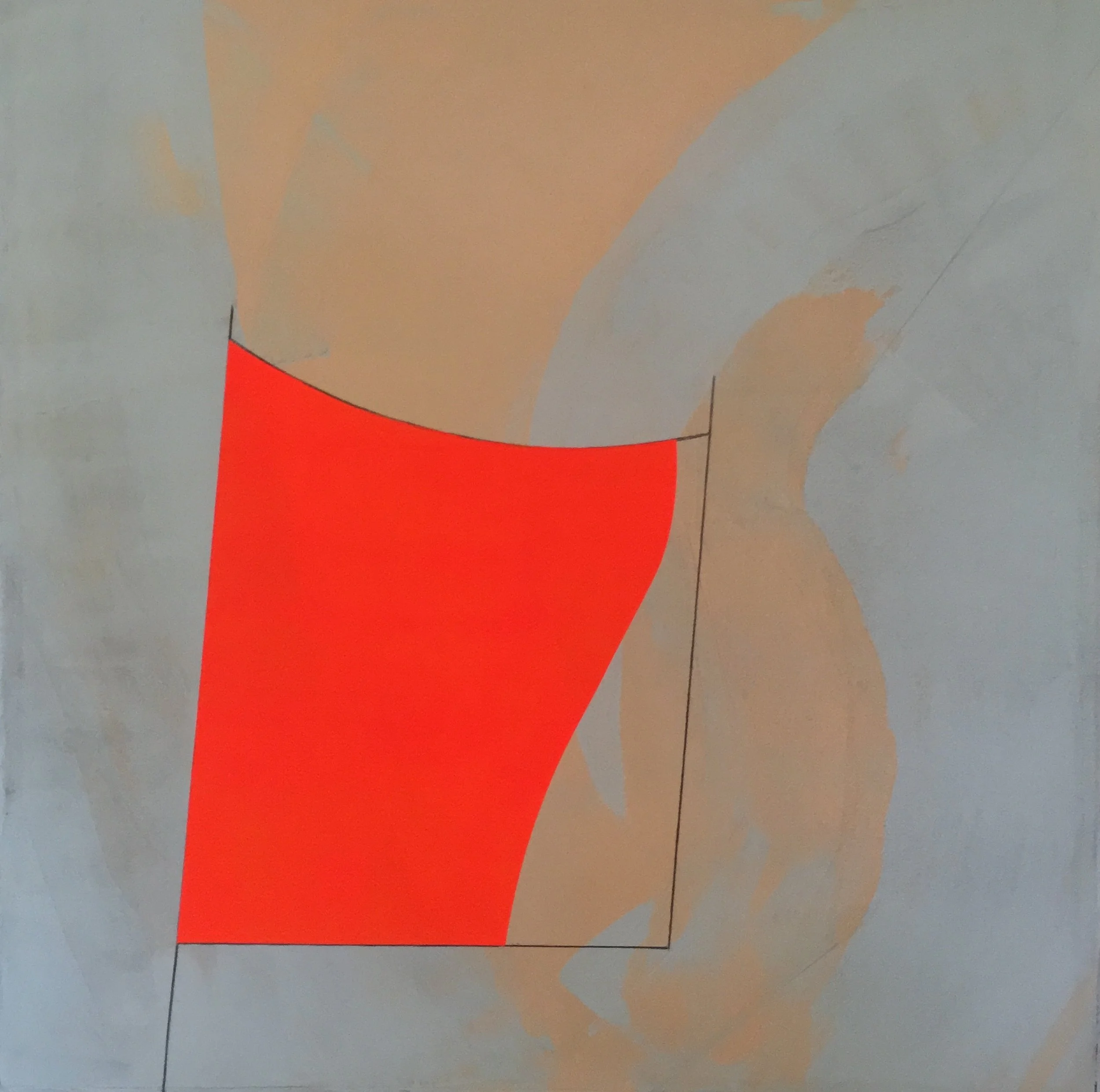  Sail, Gouache/Acrylic on Rag Paper, 22” x 22” 