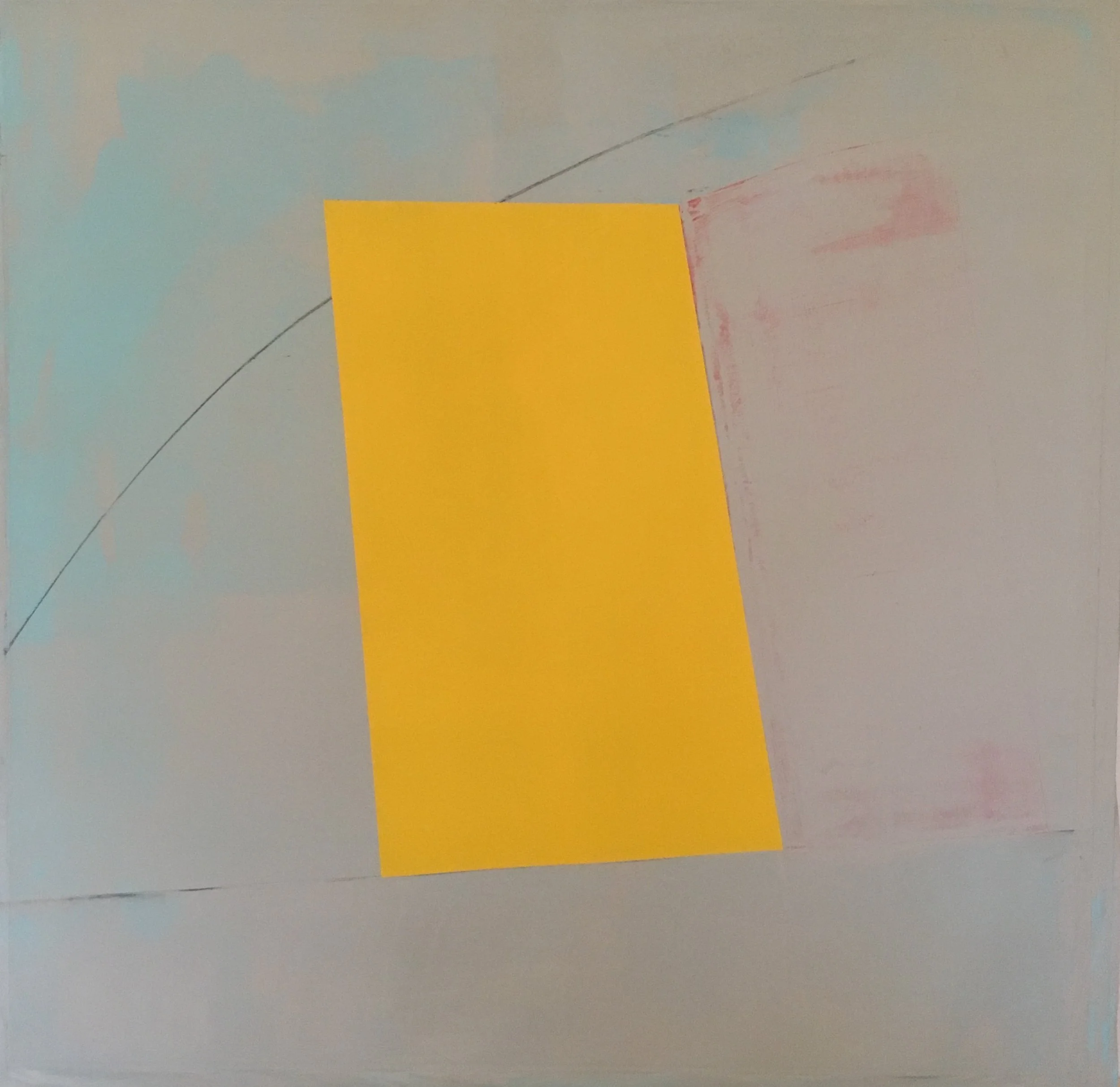   Sail # 2 , Acrylic/Gouache on Paper, 22” x 22” 