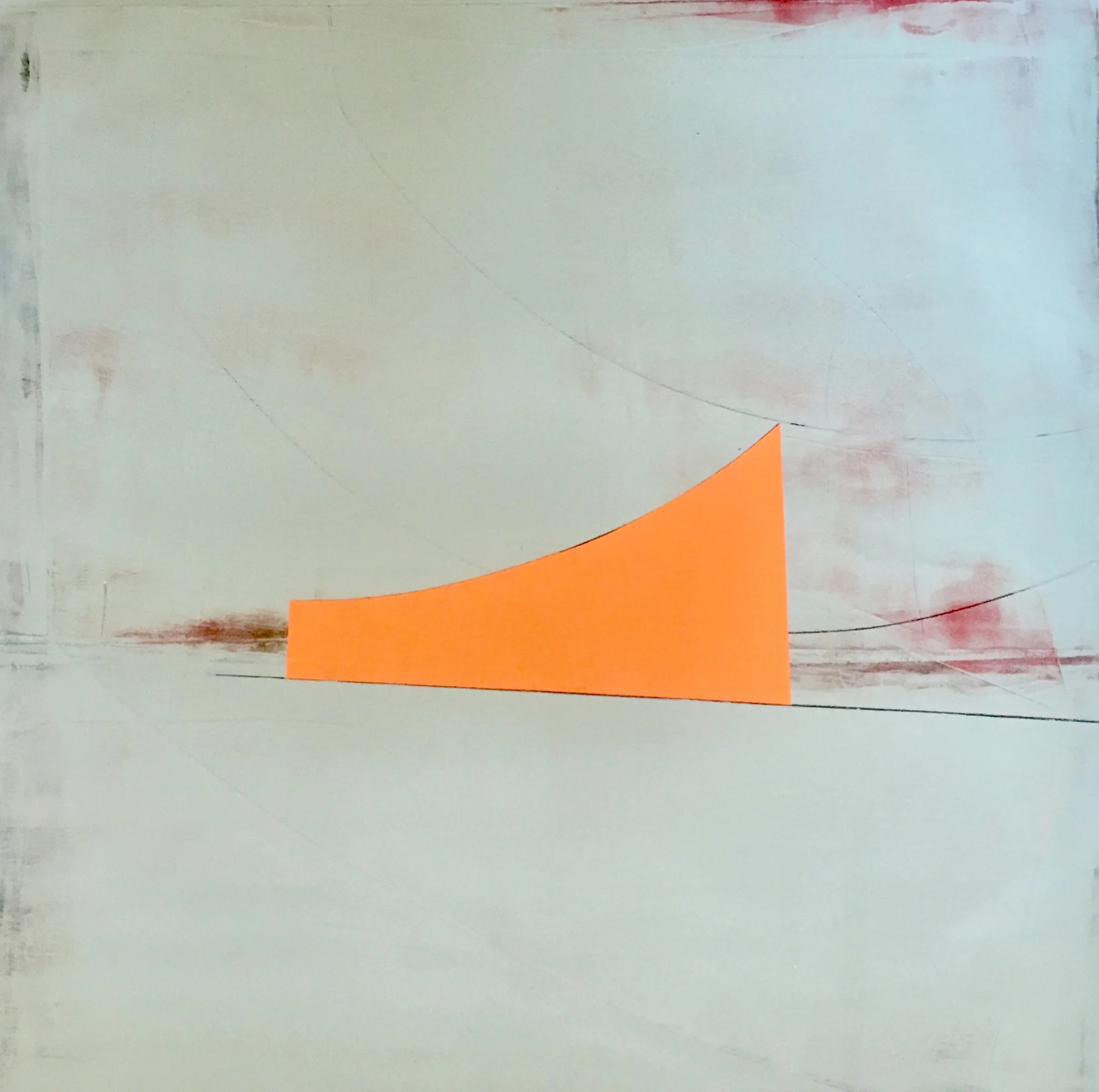  Iceberg ; Gouache/Acrylic on Rag Paper, 22” x 22” 