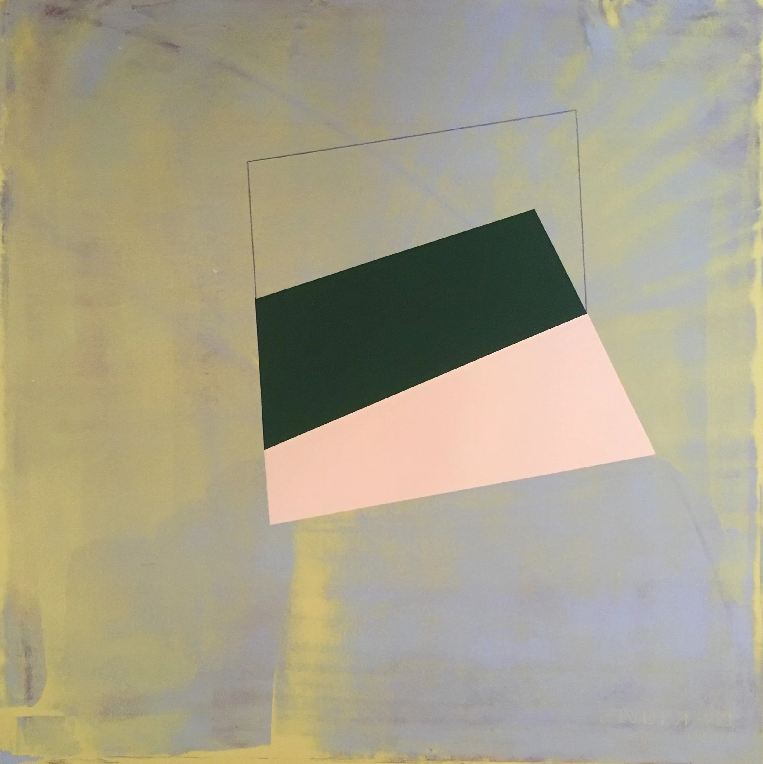   Northern Lights , Acrylic on Paper, 22”x 22” 