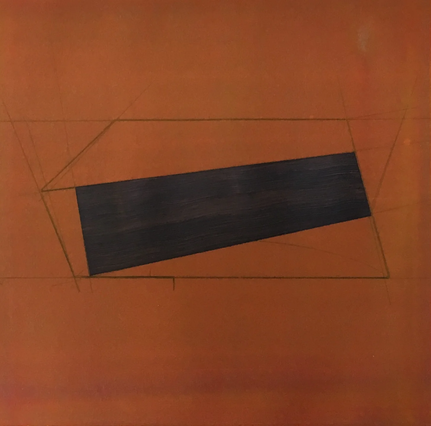   Hull,  Acrylic/Gouache on Paper, 15” x 15’ 