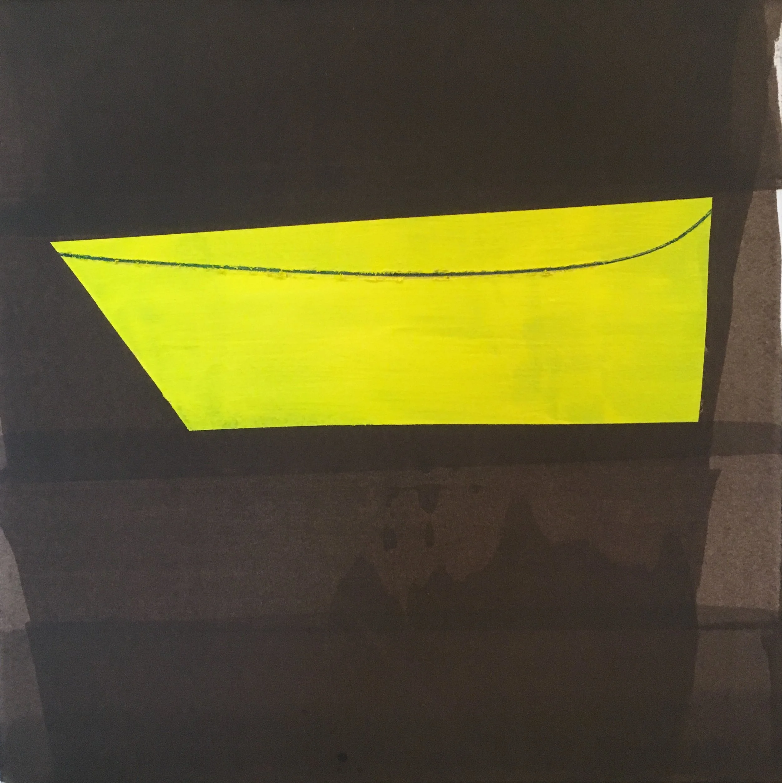   Christmas Cove , Acrylic, Gouache on Paper, 11”x 11” 