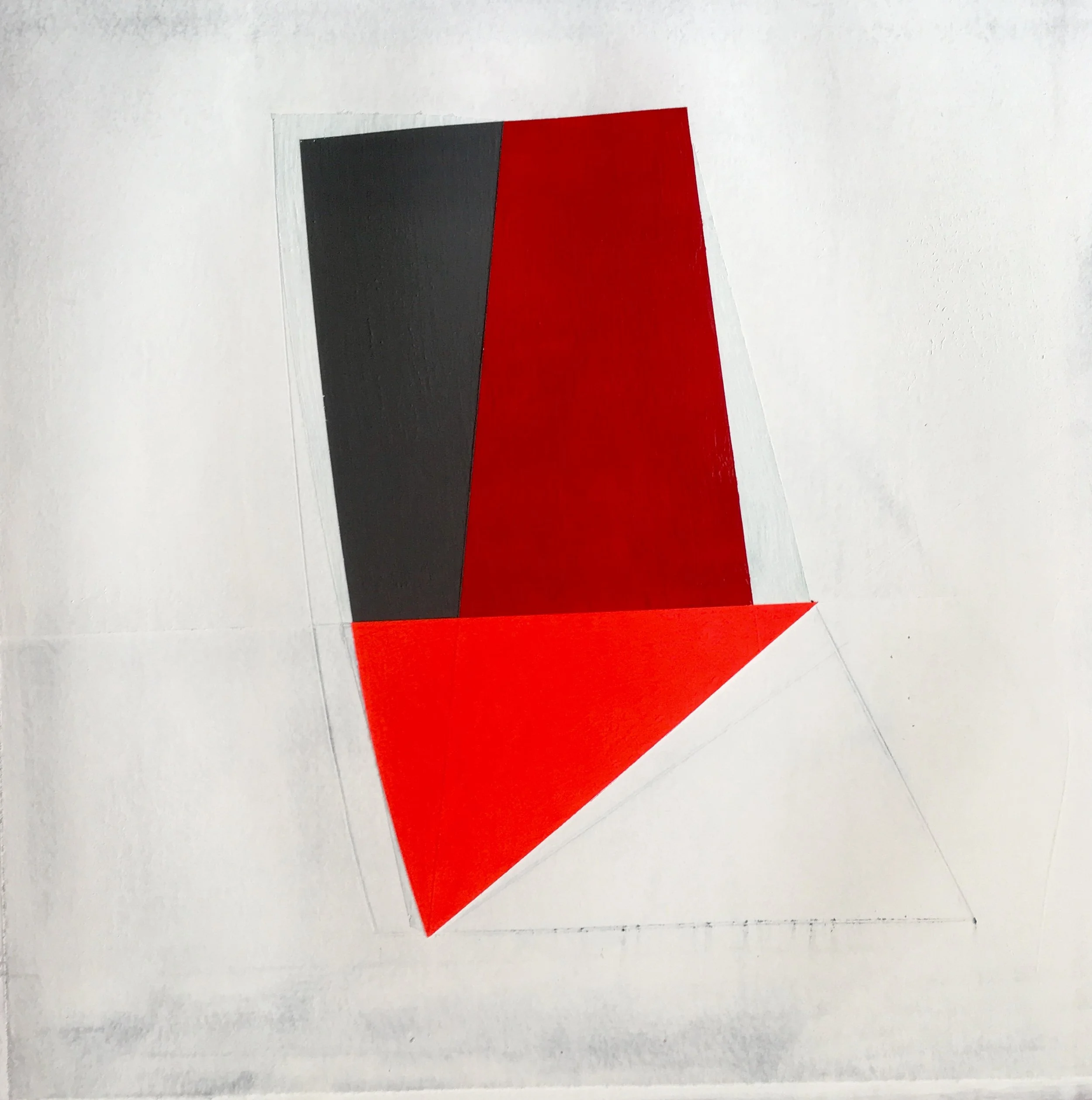   Winter Crystal , Acrylic/Gouache on Paper, 11”x11” 