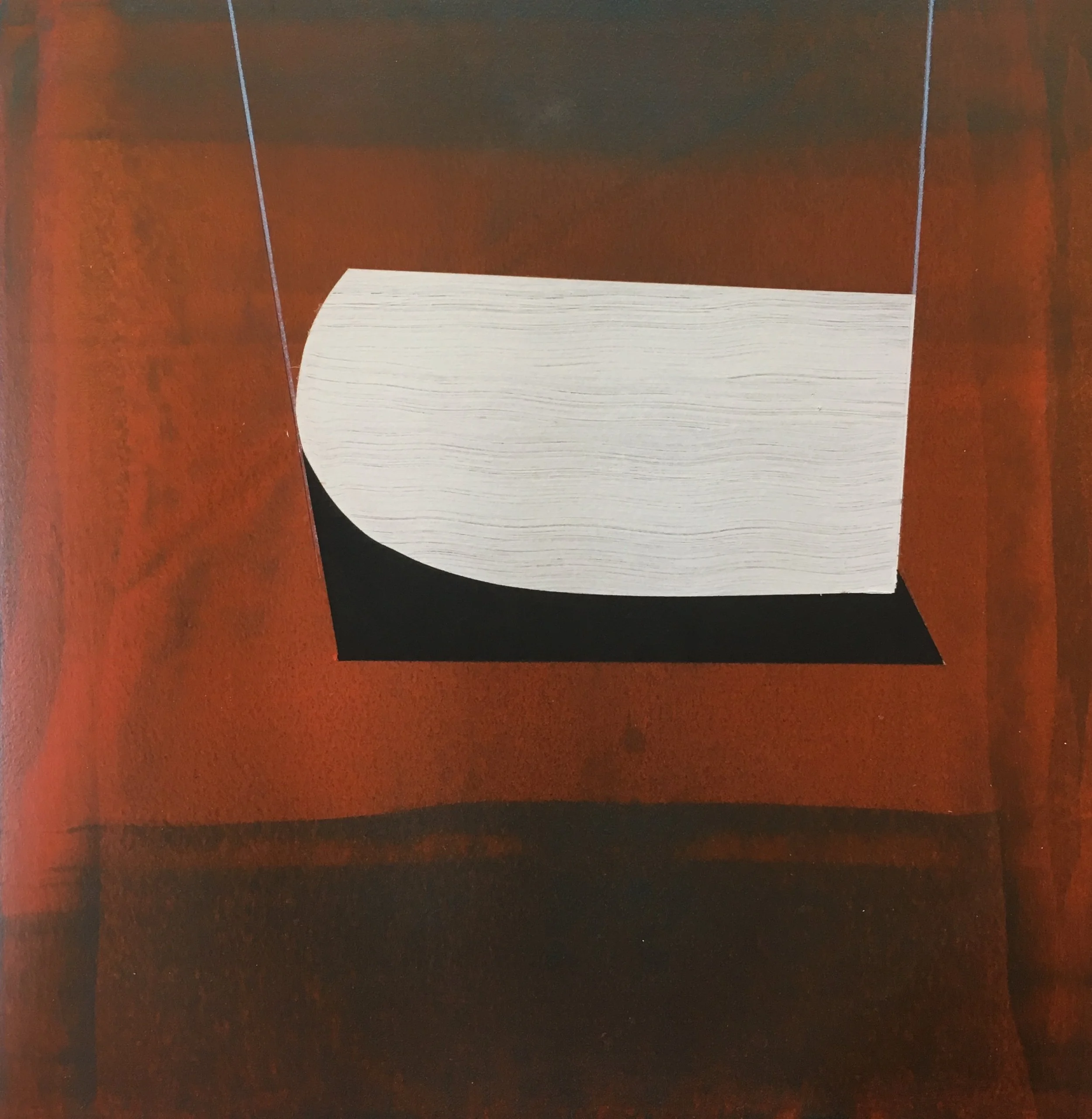   Swing , Acrylic/Gouache on Paper, 11”x 11” 