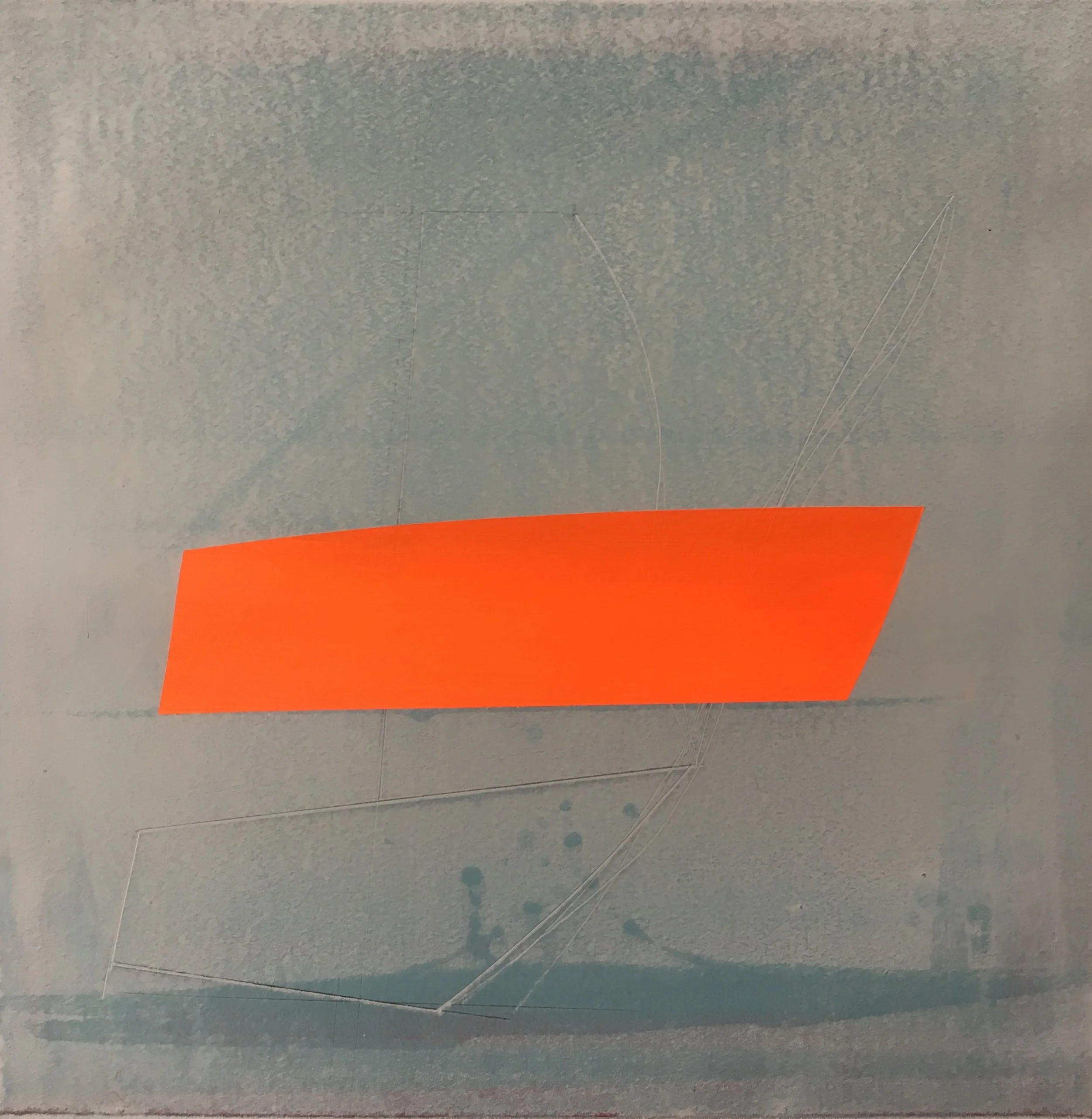   Basket Island,  Acrylic/Gouache on Paper 