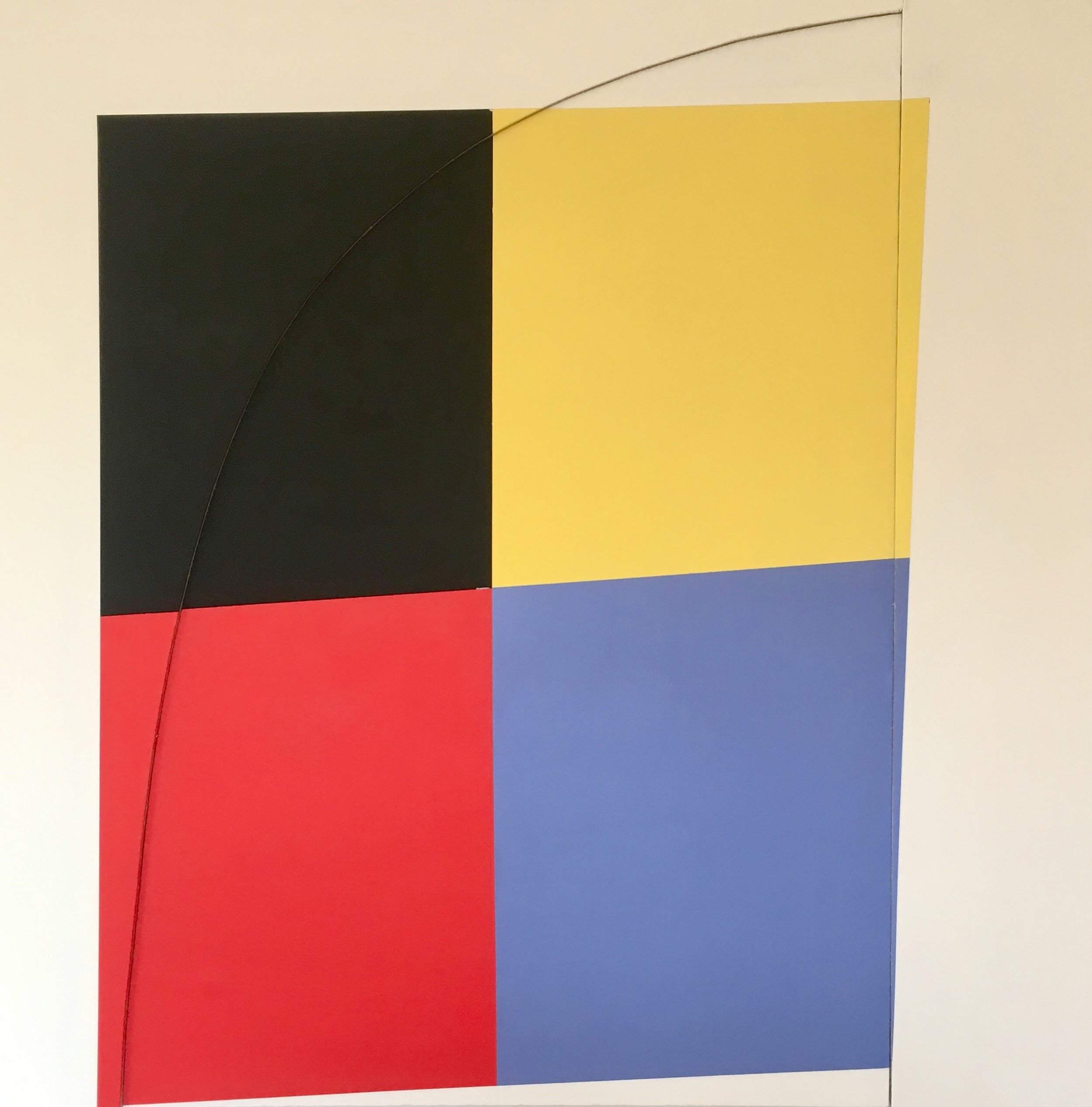   Quadrilaterals #2 :  Acrylic on Linen, 32” x 32” 