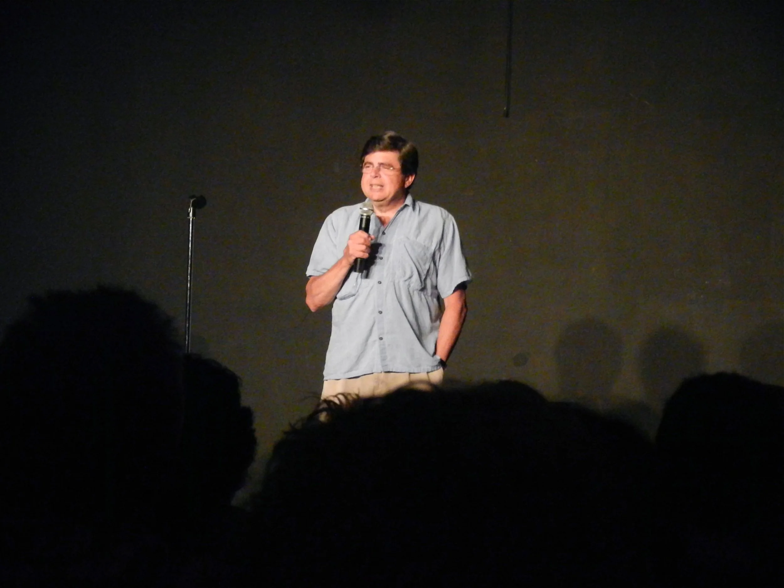 Chuck at The Mic.JPG