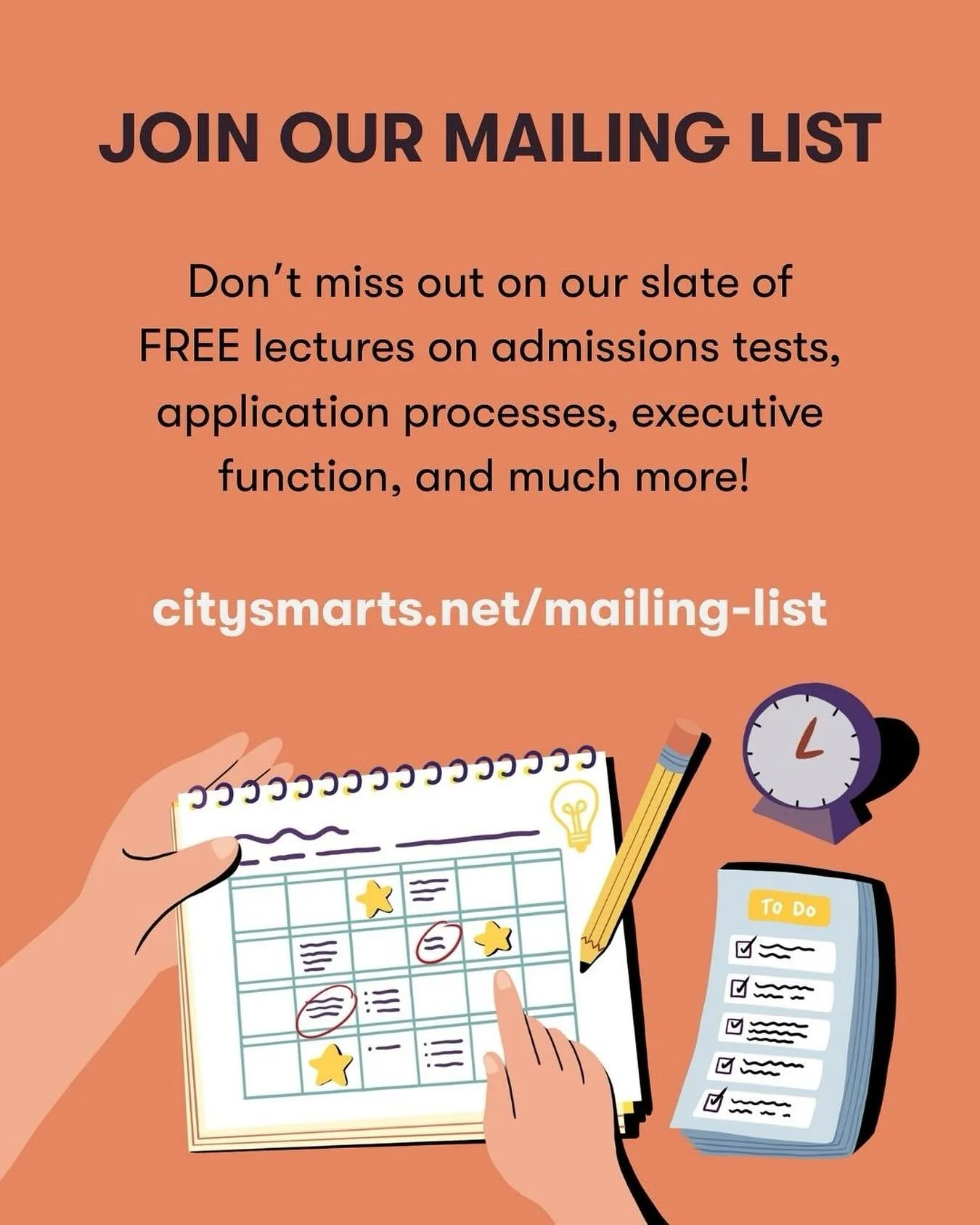 Join at the link in our bio 💌

#nyctutoring #nyctutors #nyceducators #staysharp #enlightenup #citysmarts #holisticcoaching #executivefunctioningskills #testprep #wevegotyourback #TestPrepSuccess #TutoringTips #StudentSuccess #highschooladmission #co