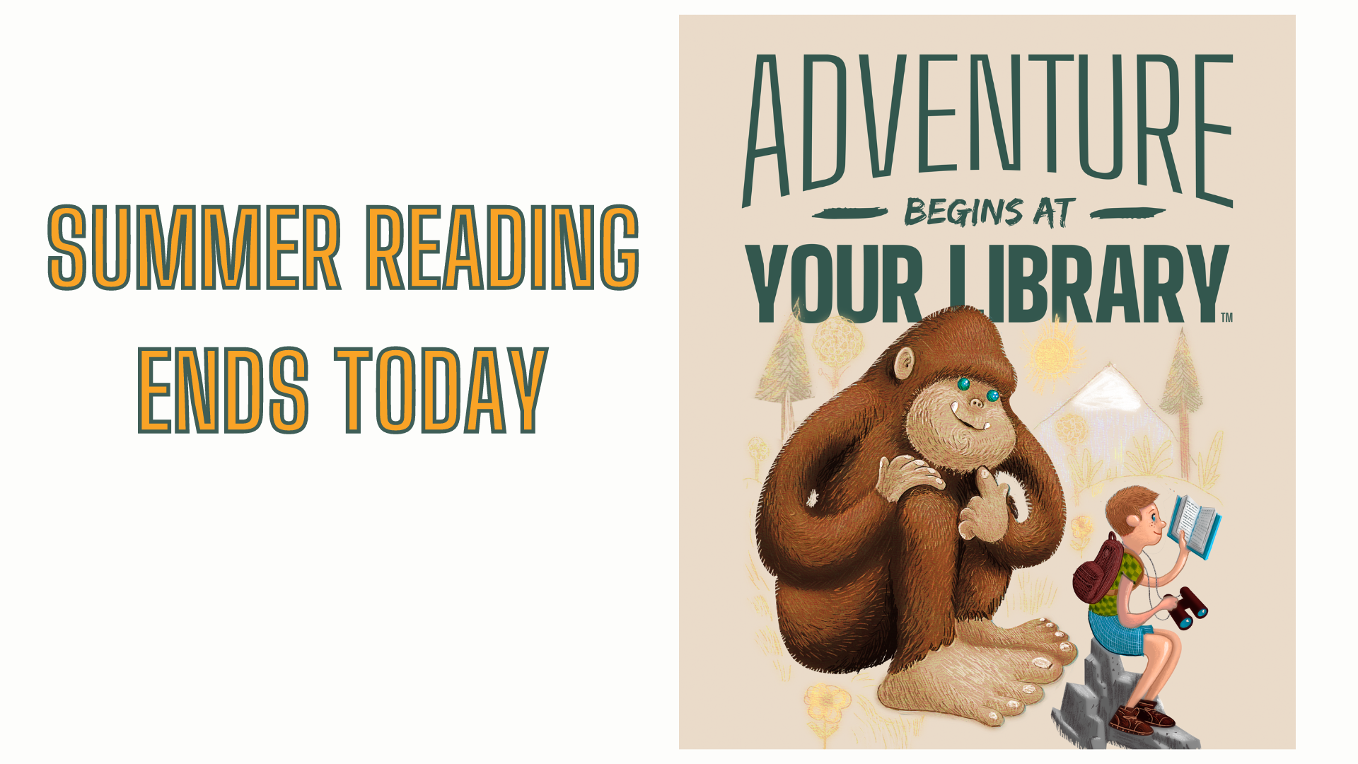 SUMMER READING CHALLENGE ENDS TODAY