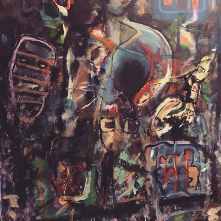 John Eberly, "Persephone's Husband" Acrylic on canvas, 2017