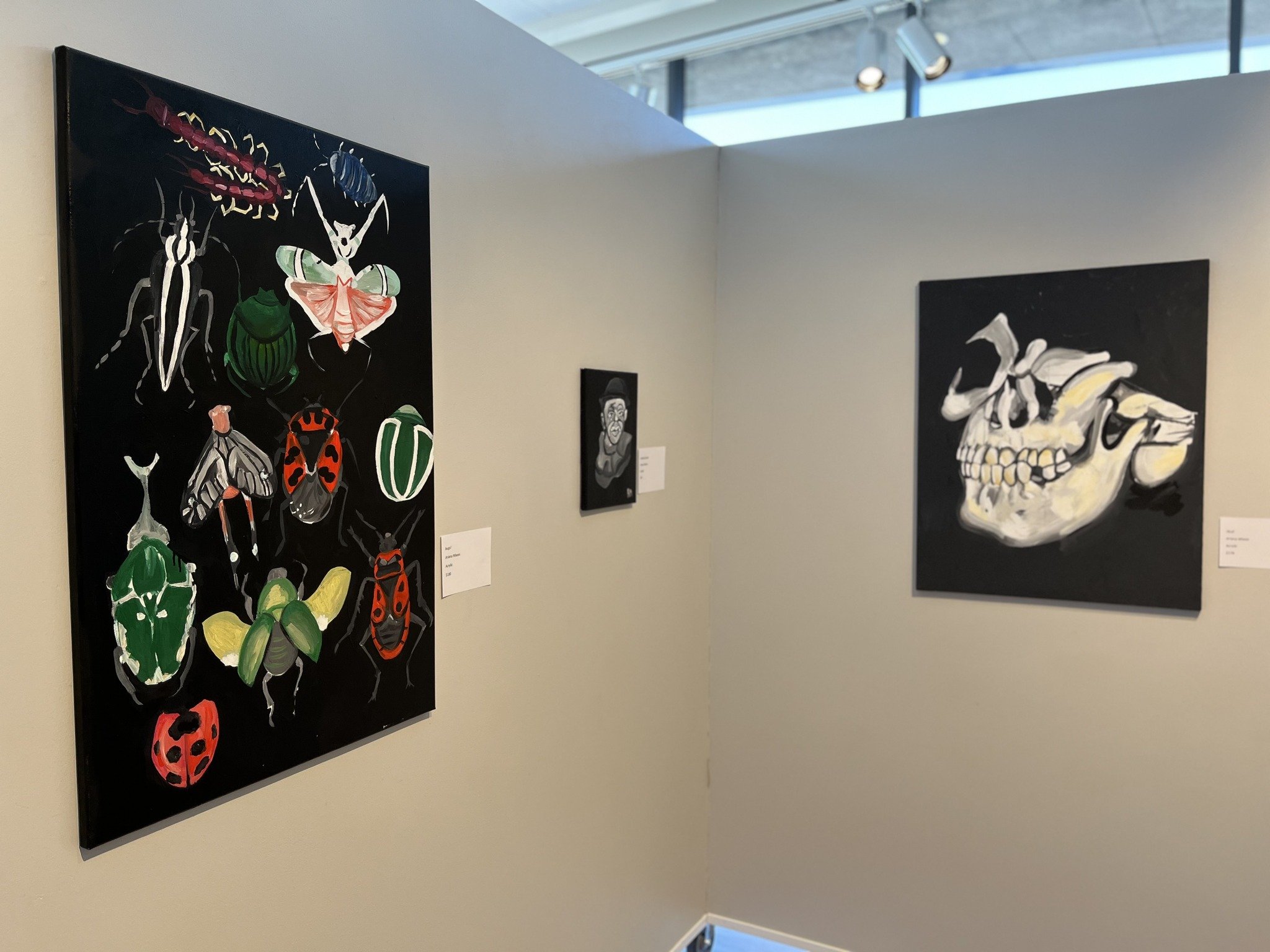 There is a week left to come and see the artwork of local artist Ariana Mixon, currently on display in our Front Gallery.

Ariana is an ambitious and driven individual, especially when it comes to her artistic pursuits. She was in the I.B. Visual Art