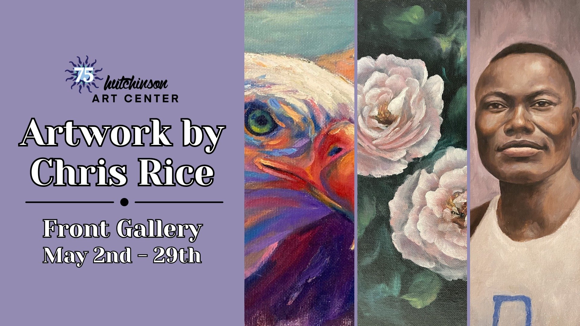 Coming to the our Front Gallery at the beginning of May is the work of local artist Chris Rice!

A self-taught artist, Chris Rice is an extremely talented painter of stunning floral still life, nature, and portraiture. This artist is grateful for his