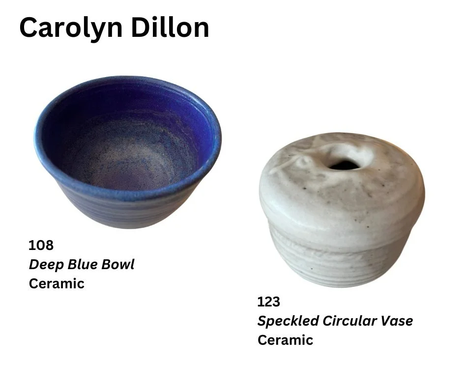 Carolyn Dillon is a featured artist from our upcoming 2025 Autumn Consignment Art Auction.

Auction artwork will be on display in our Main Gallery now through October 18th. The artwork is also viewable on our website at https://www.hutchinsonartcente