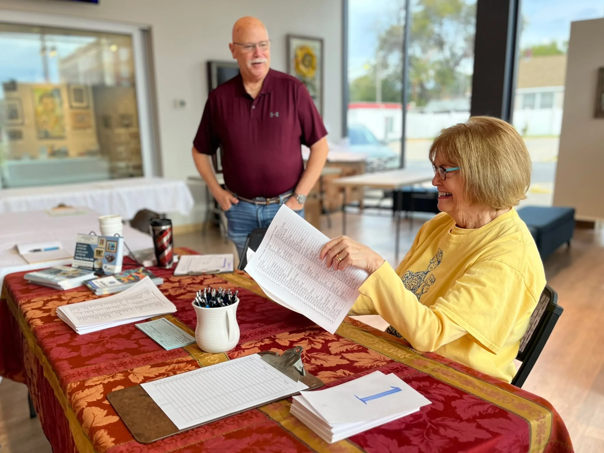 Yesterday we had another great consignment art auction! Thank you to all consigners, volunteers, attendees, and all of those working behind the scenes for making this auction a successful fundraiser for the Hutchinson Art Center!
Keep an eye out for