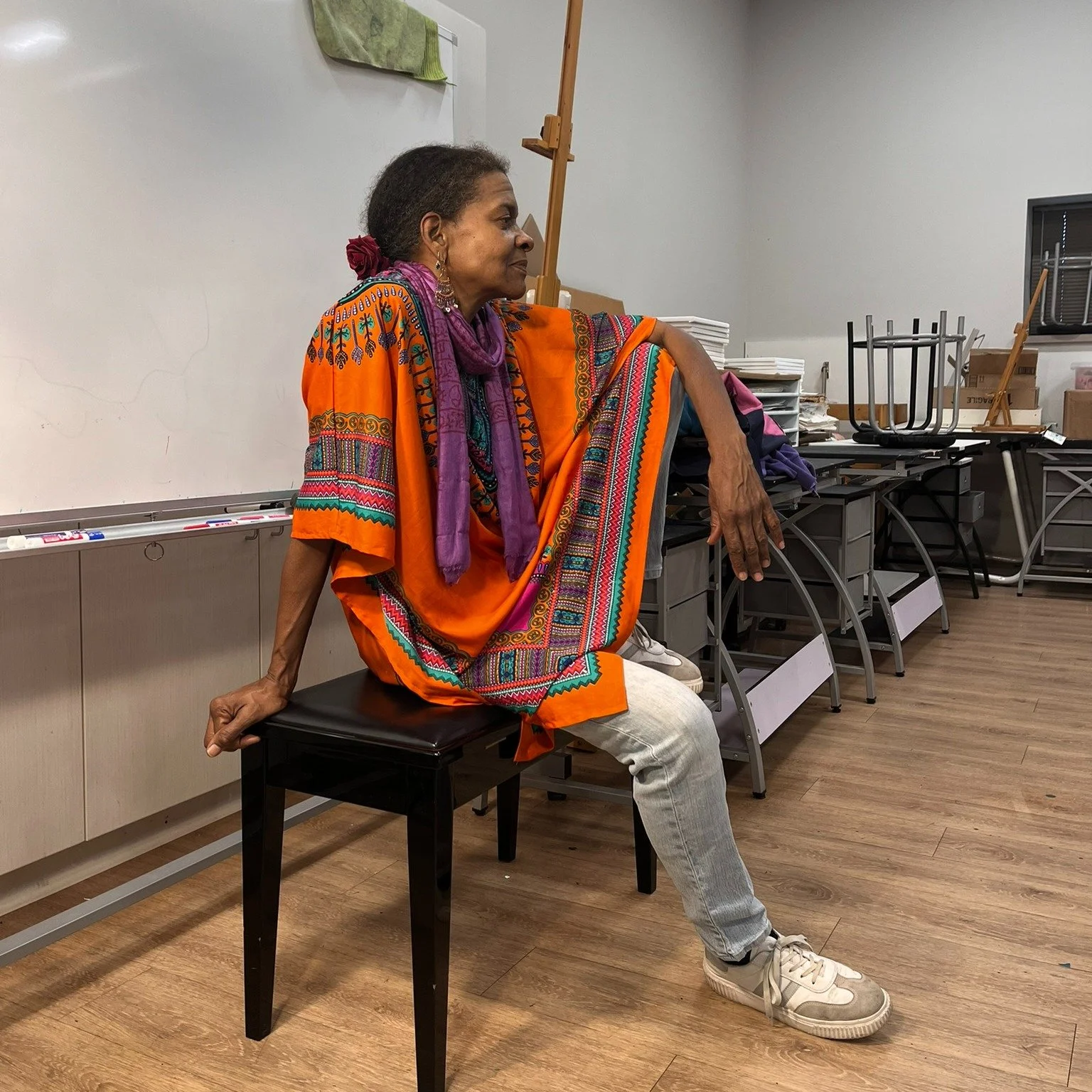 🌟SATURDAY MORNING ARTISTS IS IN SESSION🌟
Big thanks to Margot for modeling for our artists today! Keep an eye on our social media pages for the resulting artwork later this afternoon at 4:00 PM.
---
If you would like to participate in Saturday Mor