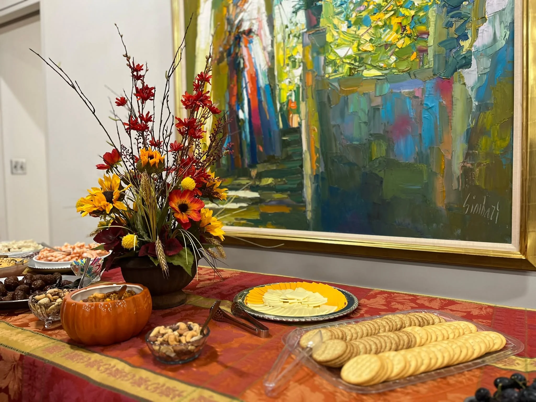 The Hutchinson Art Center had a great opening reception this past Friday for our this year’s Members Art Show. We had over 100 people in attendance!
Thanks to the Art Center staff and Board of Directors, musicians John & Katherine Eberly a