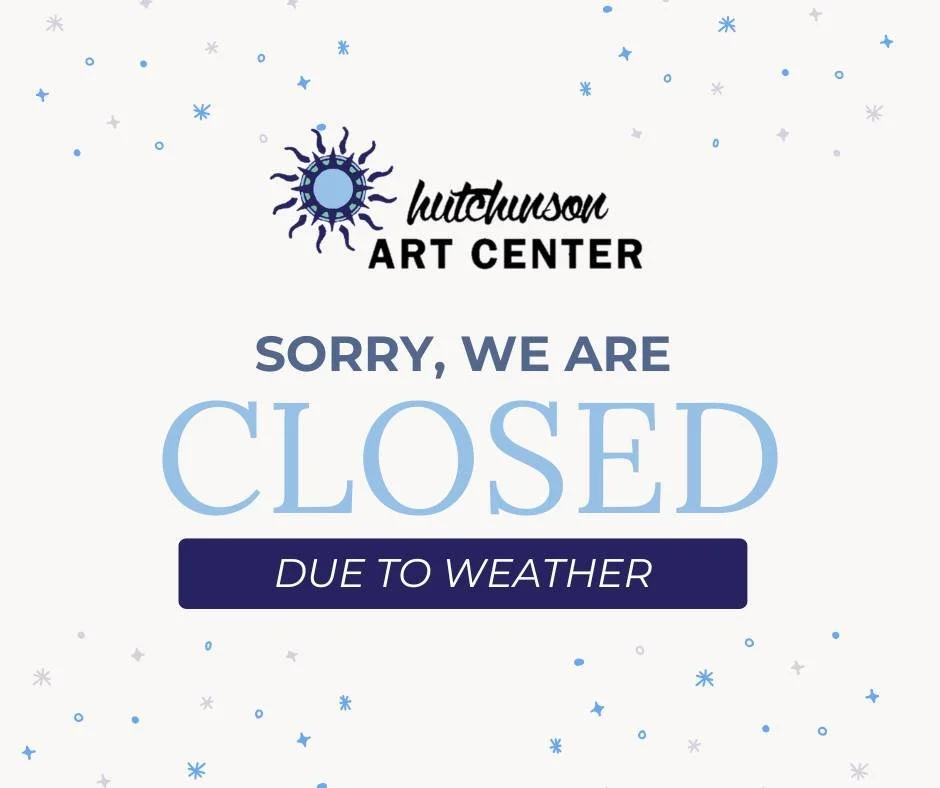 ❄️ Due to inclement weather, the Art Center is CLOSED today. We&rsquo;ll be back open on Monday and can&rsquo;t wait to see you then!

Stay safe and warm. 💙