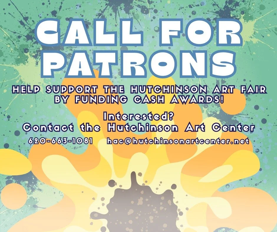 ✨CHECK THIS OUT✨

Interested in wanting to support a long-standing and beloved Hutchinson event? Why not become a patron for the annual Hutchinson Art Fair!

The Hutchinson Art Fair is an annual indoor art fair that is currently located at the Sunflo