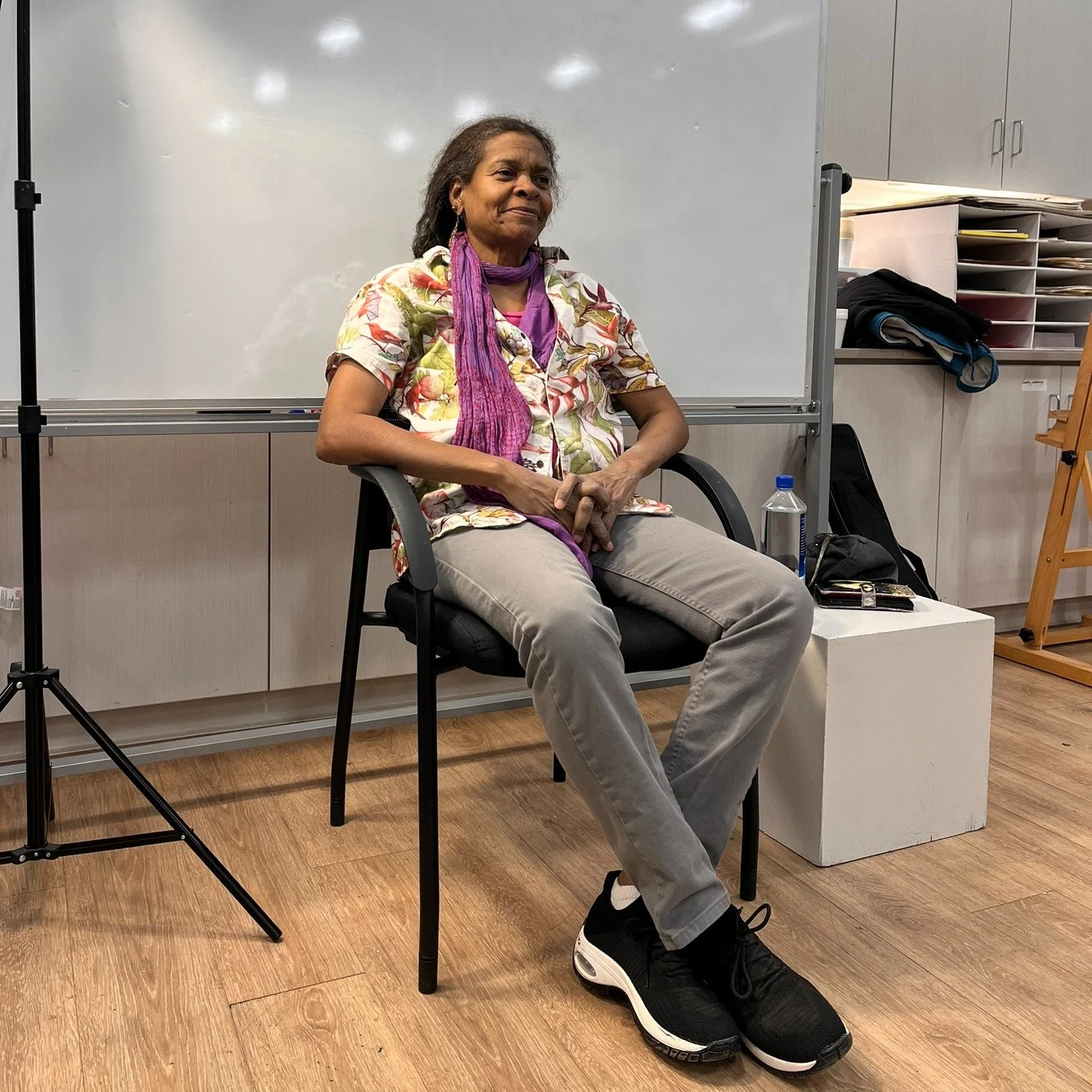 🌟SATURDAY MORNING ARTISTS IS IN SESSION🌟

Big thanks to Margot for modeling for our artists today! Keep an eye on our social media pages for the resulting artwork later this afternoon at 4:00 PM.
---
If you would like to participate in Saturday Mor