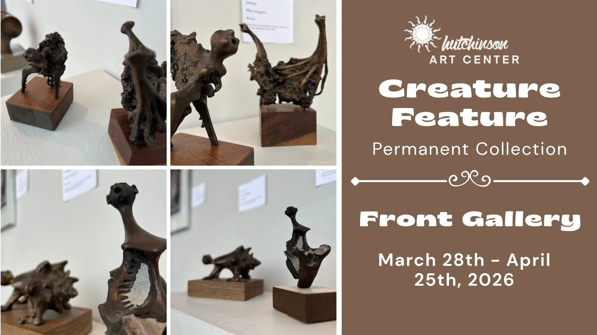 🚨 NEW POP-UP EXHIBIT ALERT 🚨

The Hutchinson Art Center is having another pop-up exhibition of artwork from the Hutchinson Art Association Permanent Collection, this time in the Front Gallery from the end of March through nearly all of April!

The 
