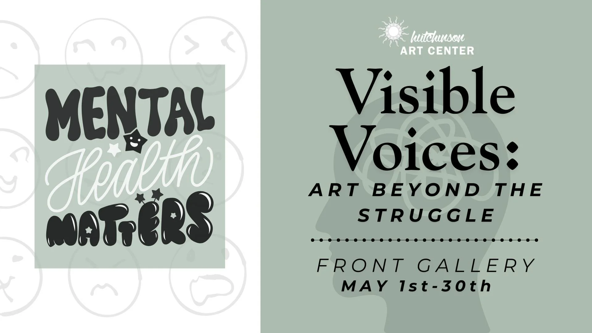 The Hutchinson Art Center is proud to collaborate with the Milestone Clubhouse to help spread awareness for Mental Health Month through a Front Gallery art exhibition!
 
We are accepting both 2-D and 3-D artwork for this exhibition with a size limit 