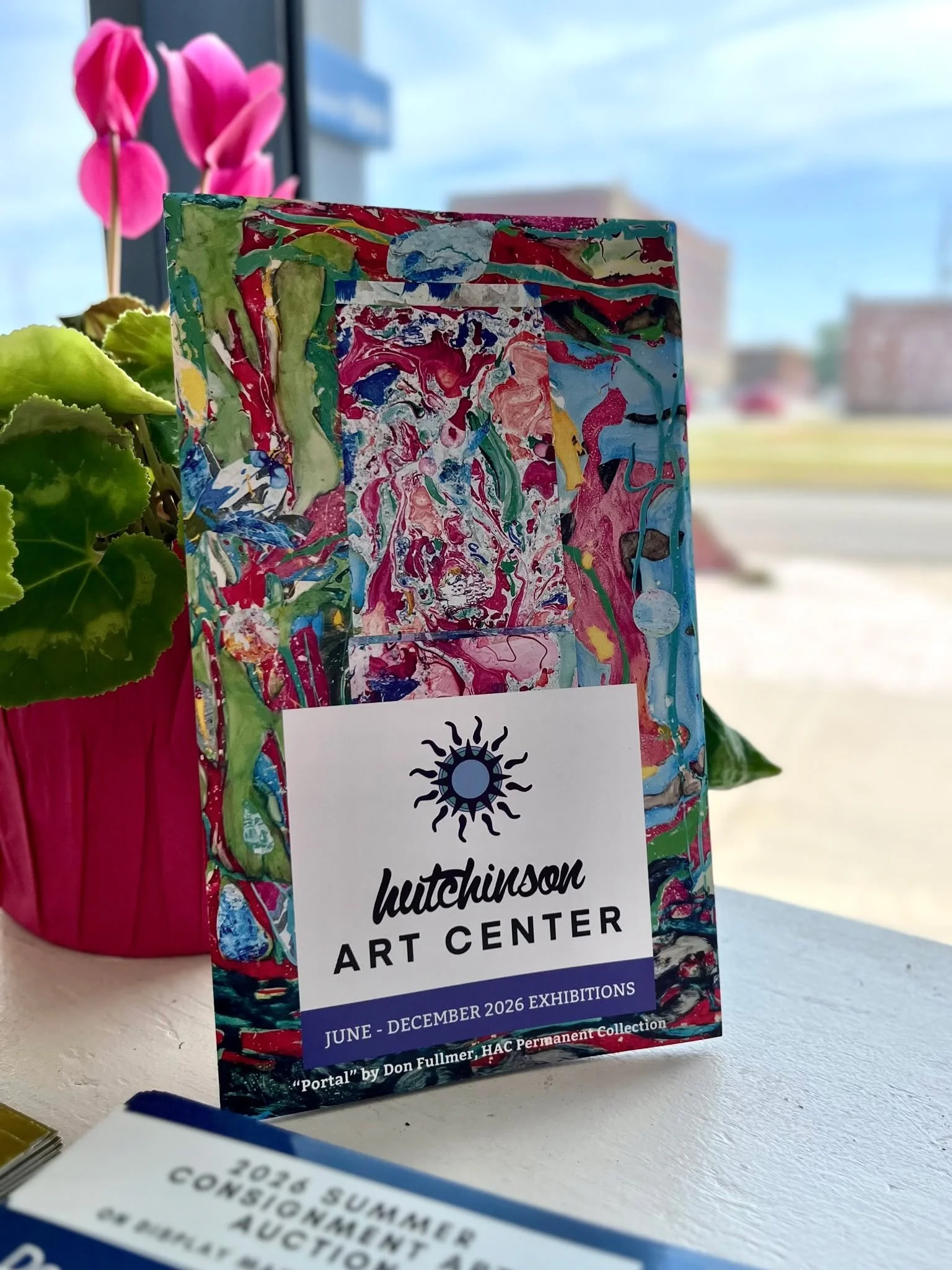 Make sure to start the summer off right by picking up a copy of the **FREE** Hutchinson Art Center brochure. Our biyearly brochure is an excellent source of information for what is going on at the Art Center throughout the year, from exhibitions to c