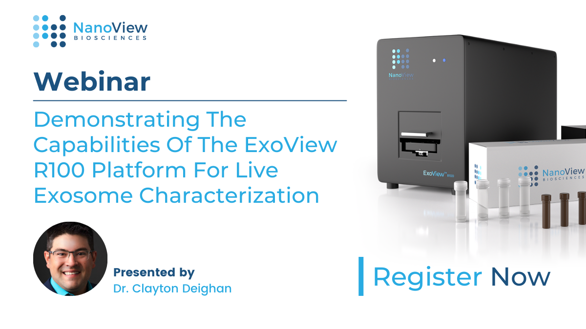 网络研讨会——展示的功能ExoView R100中平台住外来体特征