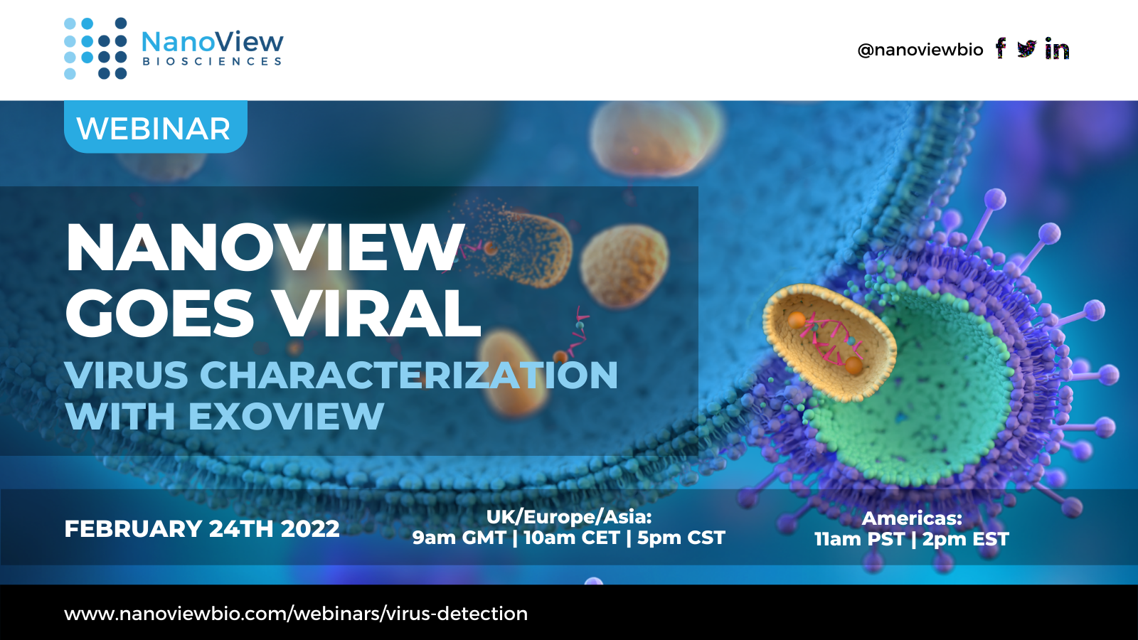 网络研讨会——NanoView病毒,病毒与ExoView表征