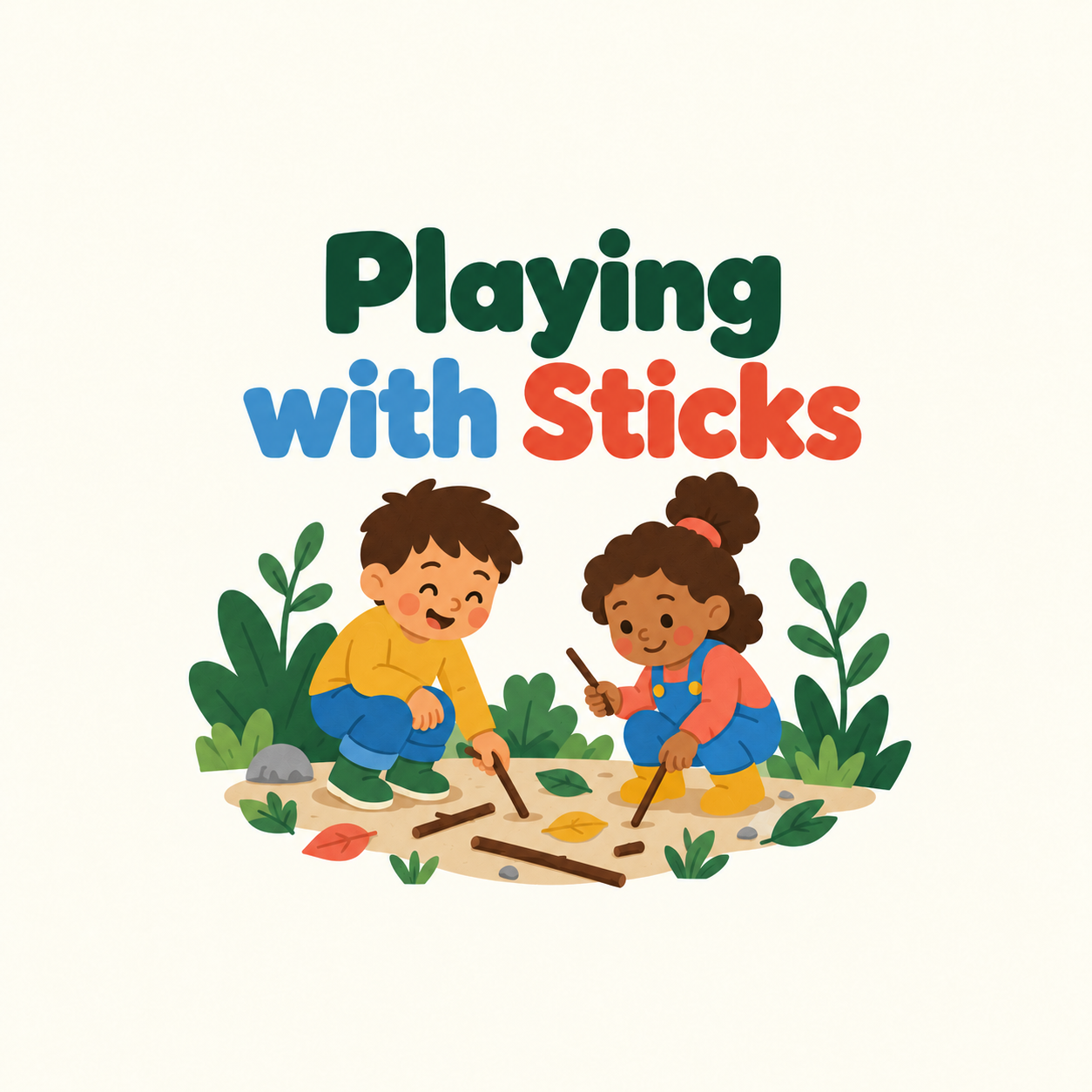      

 
   Playing with Sticks   If you've ever hiked with a group of young children, you already know: the moment someone finds a stick, everything changes.  At Wind Rose, we don't have a no-stick rule. We think stick play is wonderful — it builds 