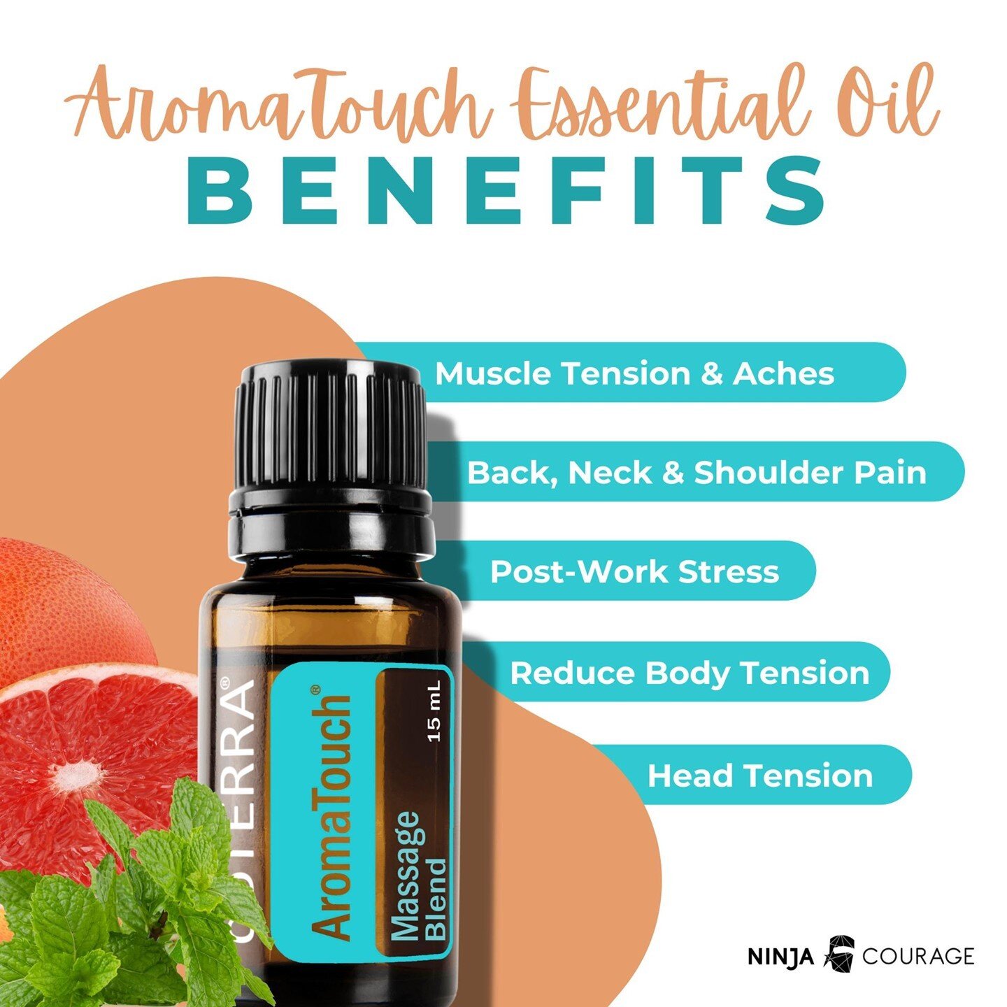 We LOVE our AromaTouch Massage Blend, but it&rsquo;s not just for massage. Check out some other cool ways to use this blend below. Do you use AromaTouch? What is your favorite way that you&rsquo;ve used this blend? ⠀
⠀
&bull; Lymphatic support - appl