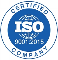We are proud to be certified for ISO9001:2015.
