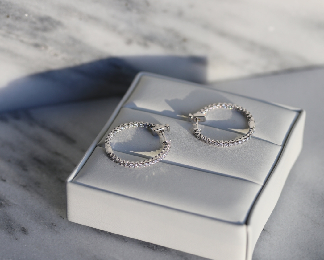 Inside Out Hoops by Ada Diamonds
