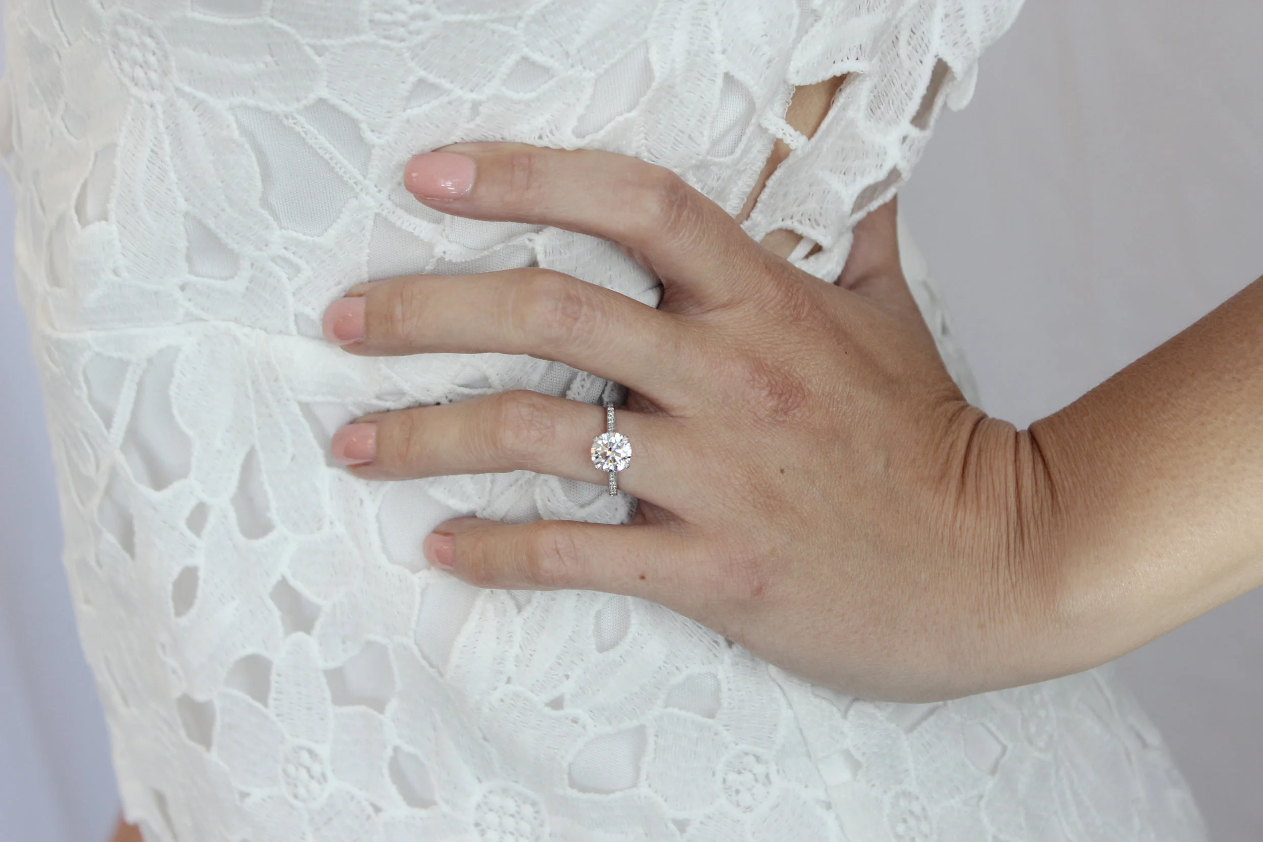 Custom Antique Ring Platinum on Model2.jpg