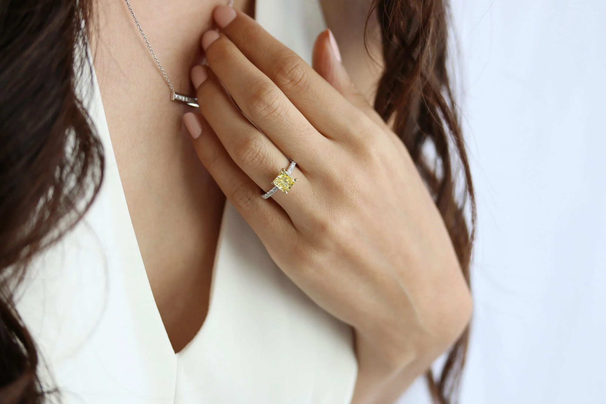 cathedral pave yellow radiant lab diamond engagement ring.jpg
