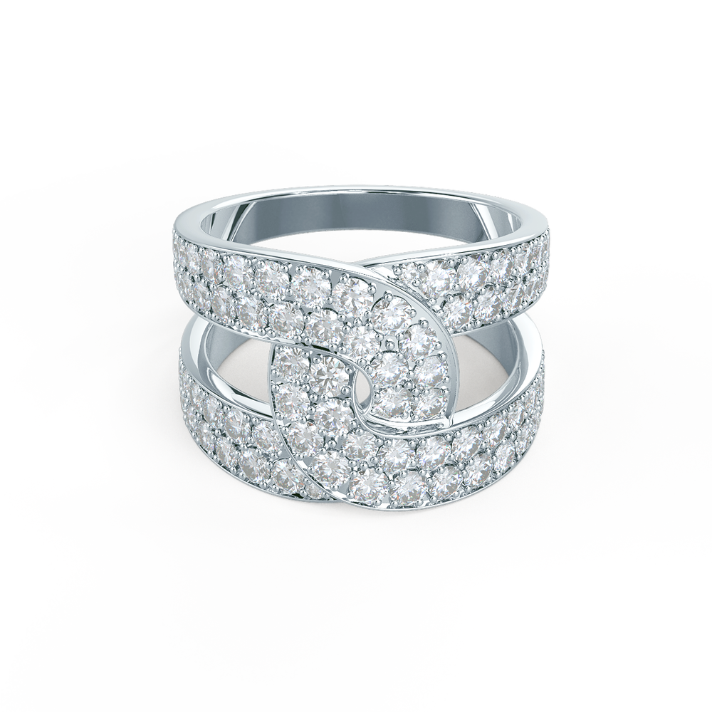 Lovelock Lab Created Diamond Fashion Ring in Platinum Design-092