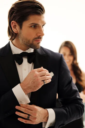 Strong Collection Lab Created Diamond Mens Wedding Rings