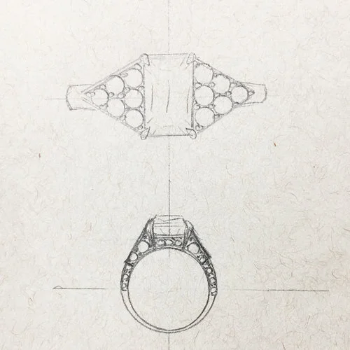 Open Cathedral Solitaire Lab Created Diamond Engagement Ring in Platinum