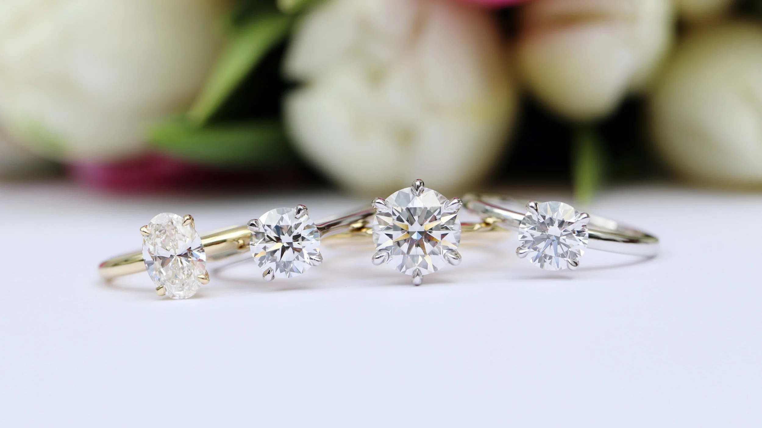 lab diamond custom solitaire engagement rings Ada Diamonds New York