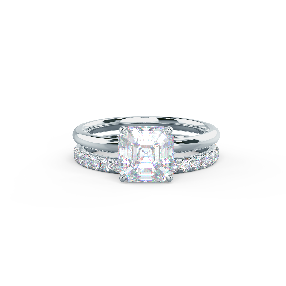   This setting pairs with a variety of wedding band styles.     View Wedding Band Details   