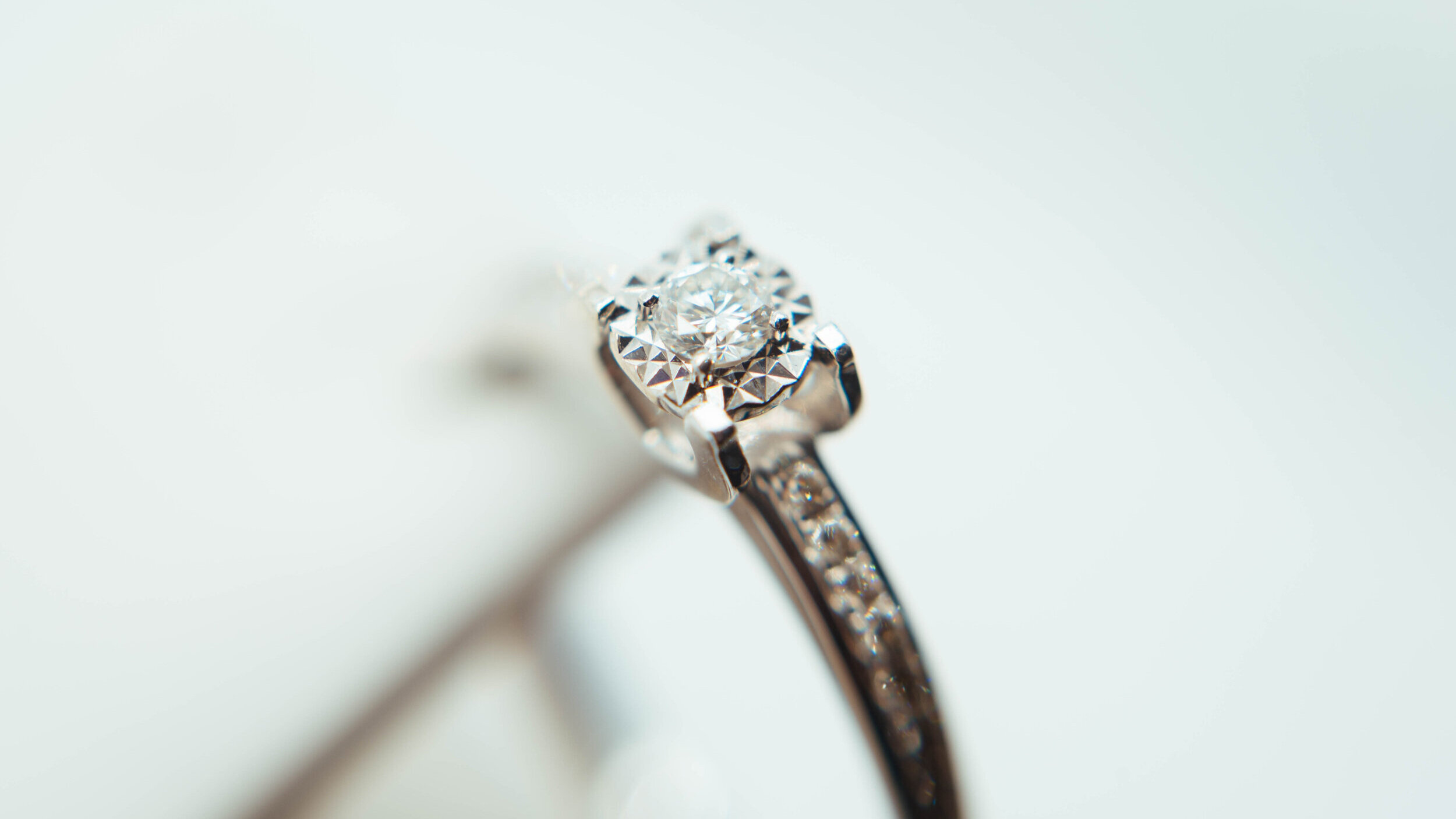 Emerald Cathedral Solitaire Lab Created Diamond Engagement Ring in Yellow Gold