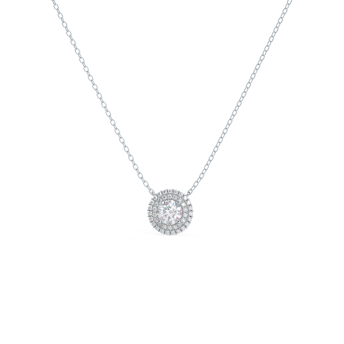 Heavenly Double Halo Pendant