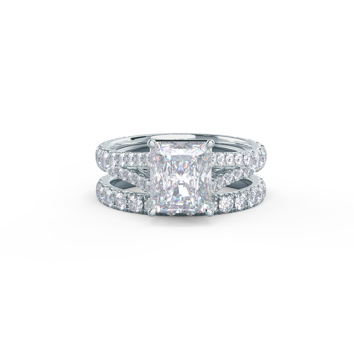   This setting pairs with a variety of wedding band styles.     View Wedding Band Details   
