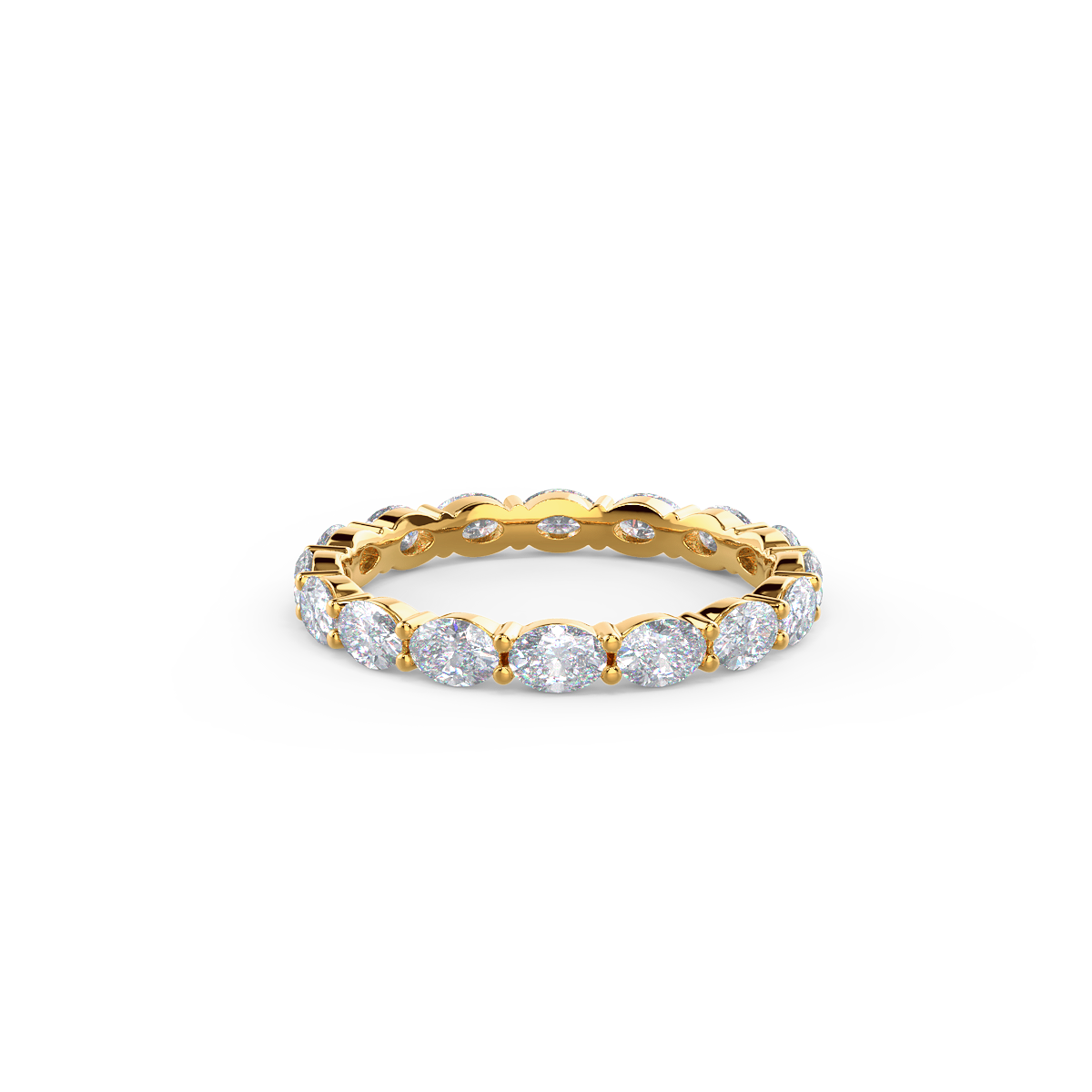 East-West Oval Eternity Band