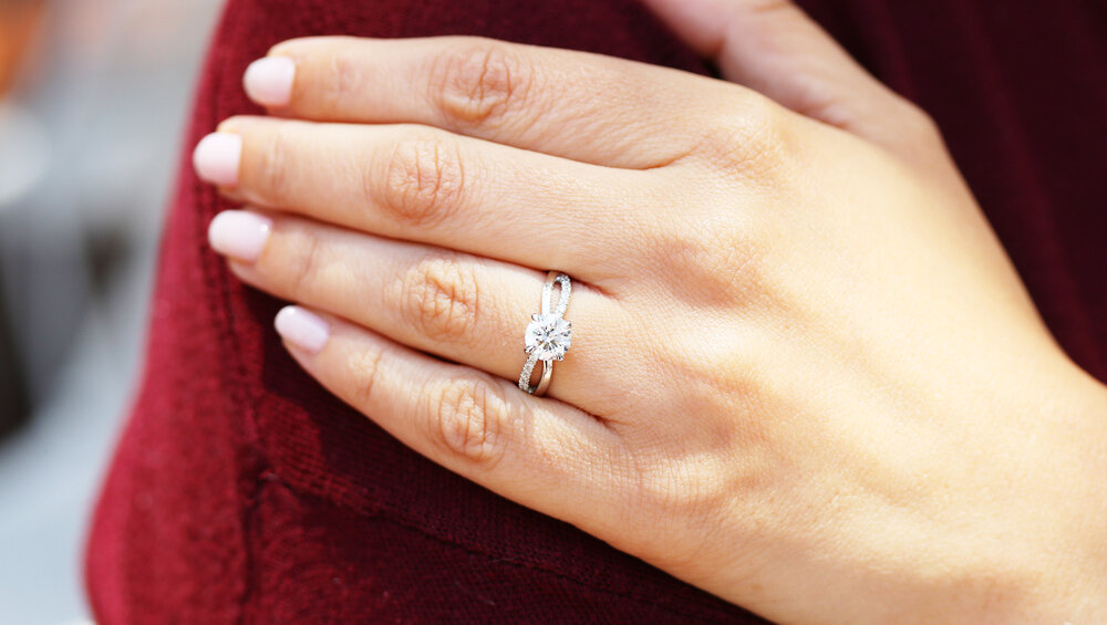 1 Carat Lab Grown Diamond Engagement Rings